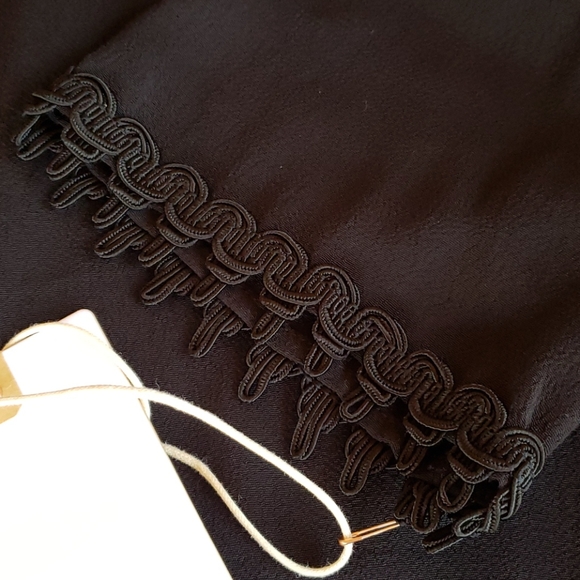 Stone Cold Fox Black Mock Neck Intricate Trim NWT - Picture 5 of 8